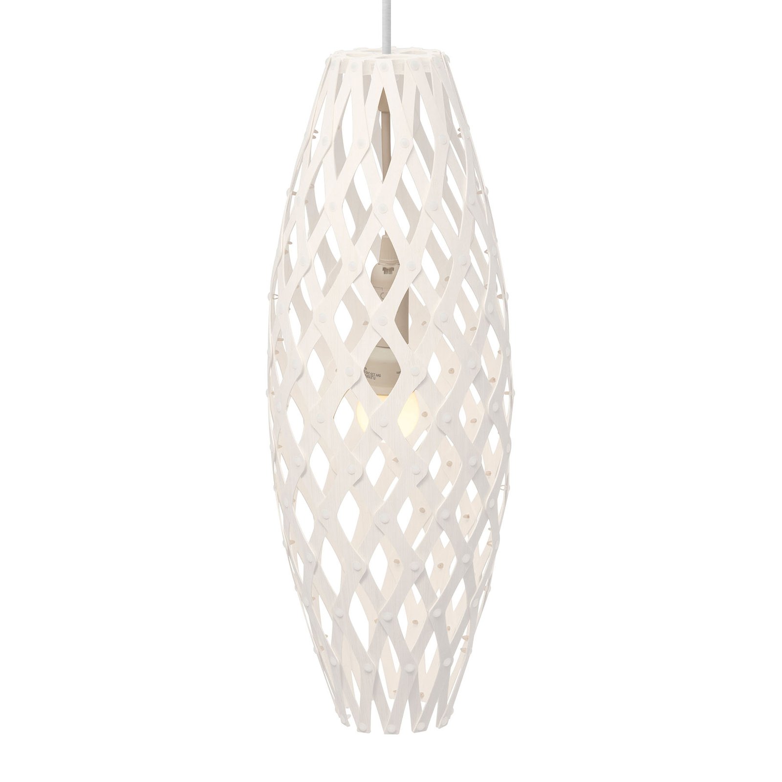 david trubridge Hinaki függő lámpa 50 cm fehér