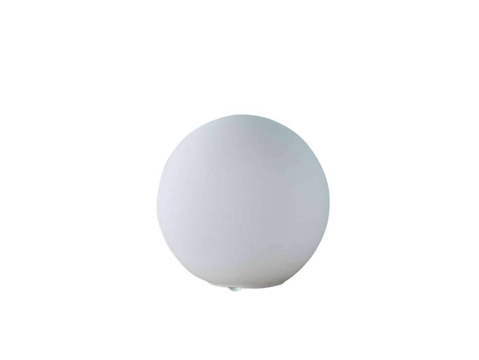 Lindby Tischlampe Marike, weiß, Glas, Kugel, Ø 25 cm, E27
