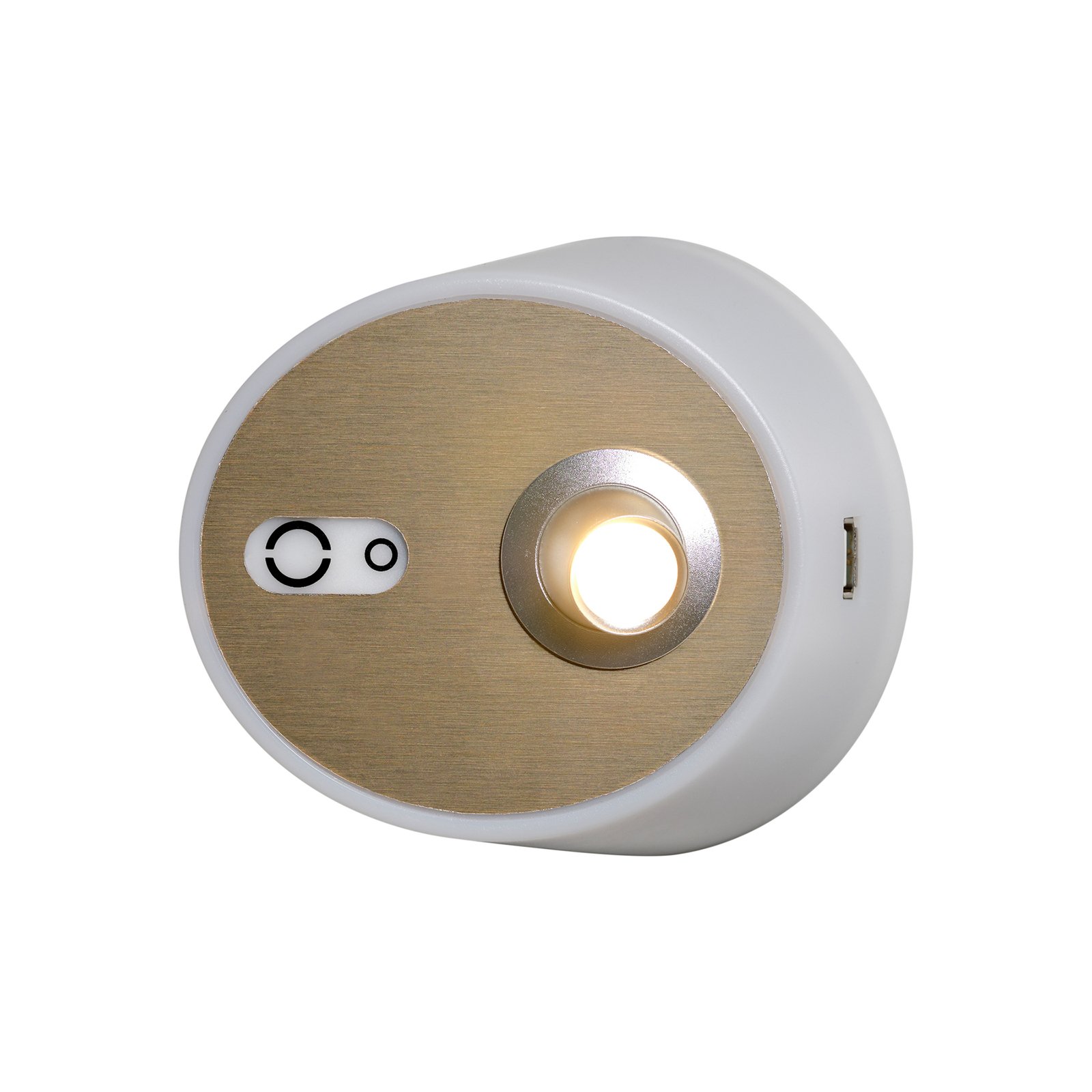 LED svetlo Zoom, bodové svetlá, výstup USB, zlatá