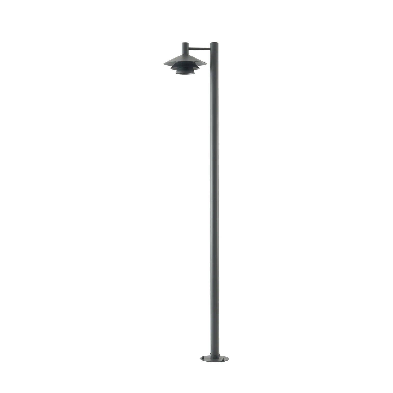 Φωτιστικό εξωτερικού χώρου LED Lucande Montaro, ανθρακί, 220 cm, IP54