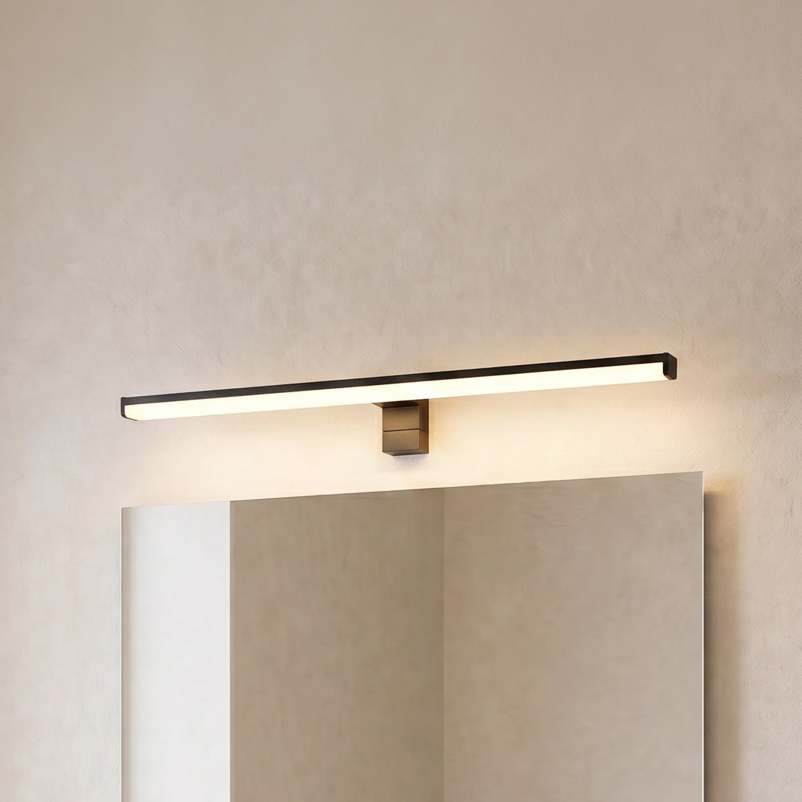 Trio Lighting Aplică de perete LED Lino negru mat/alb - Baie - Modern - negru mat alb - Metal