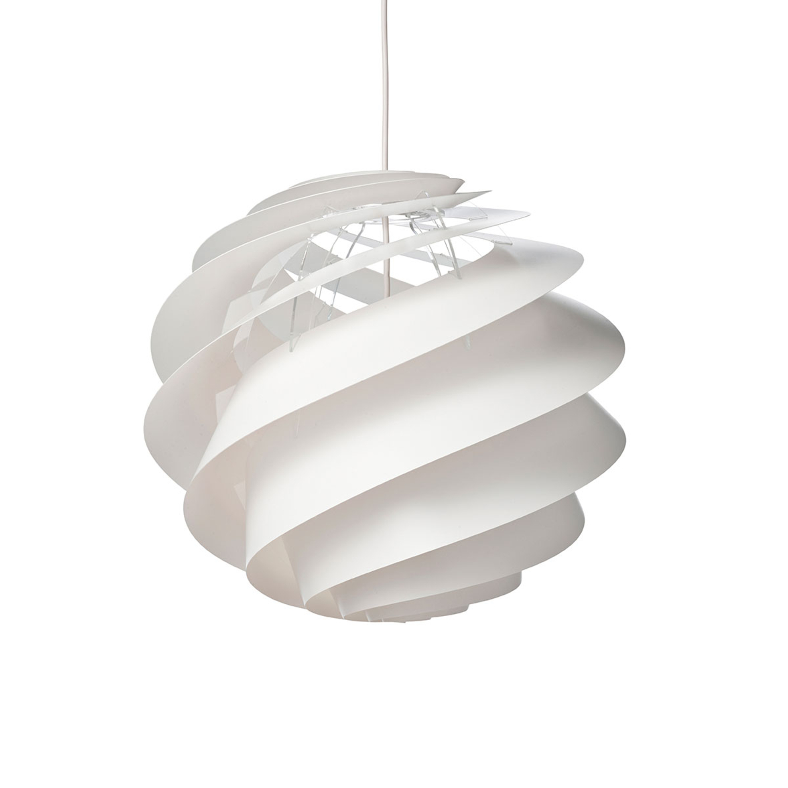 LE KLINT Swirl 3 Medium - baltos spalvos pakabinamas šviestuvas