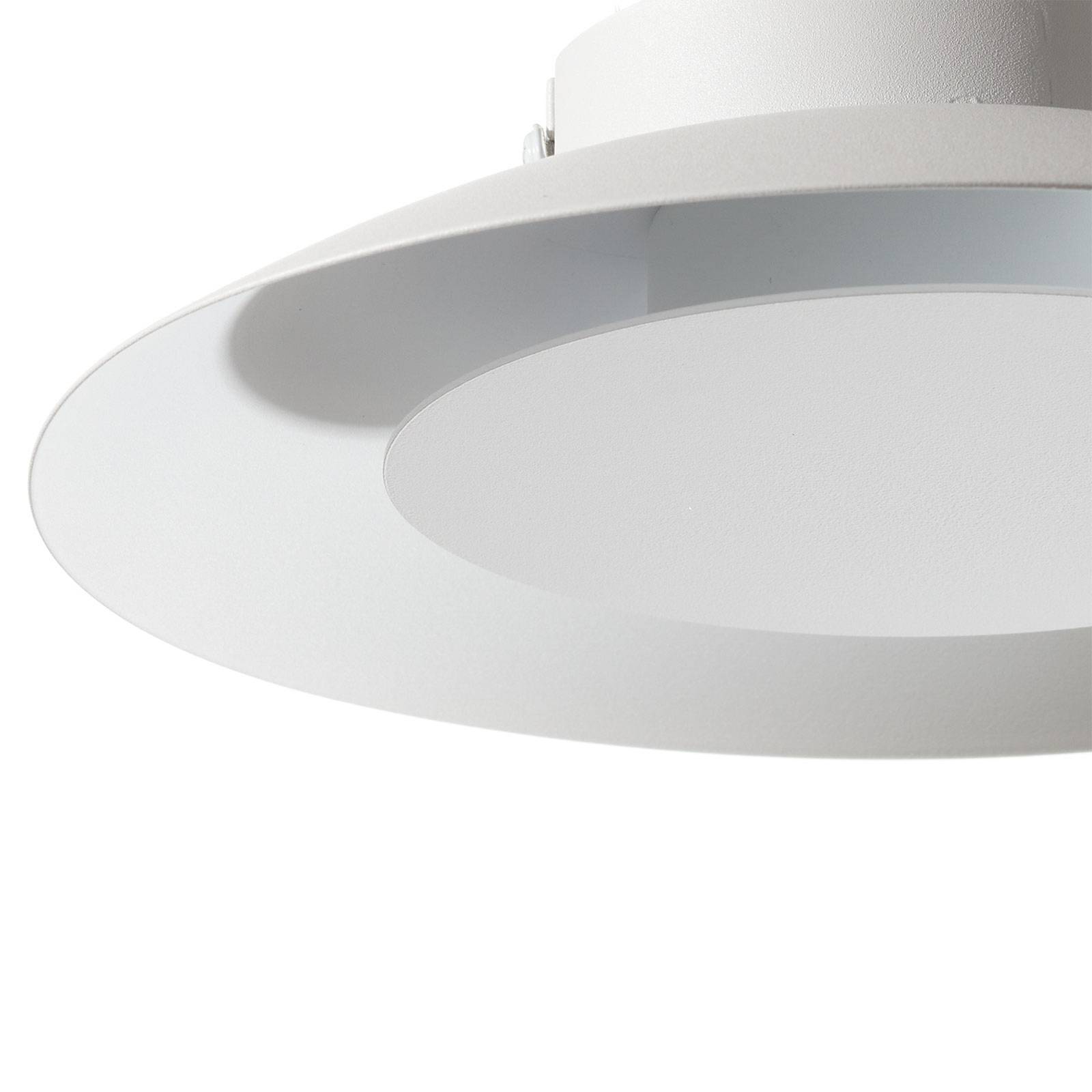 Lampa sufitowa LED Foskal w kolorze białym, Ø 21,5 cm