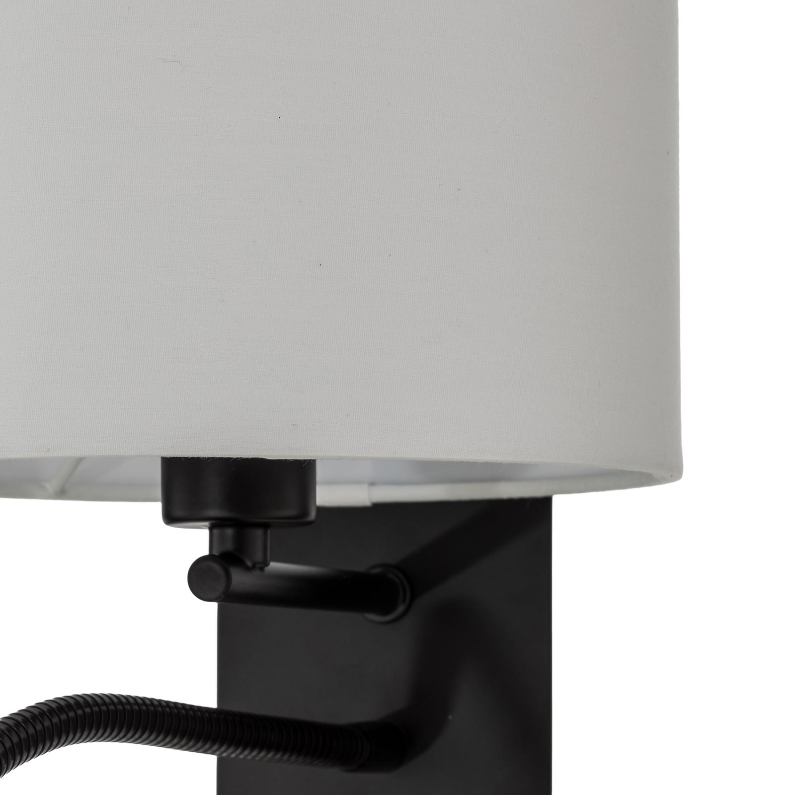 Lindby wandlamp Florens, zwart, LED leeslamp, 23,5 cm