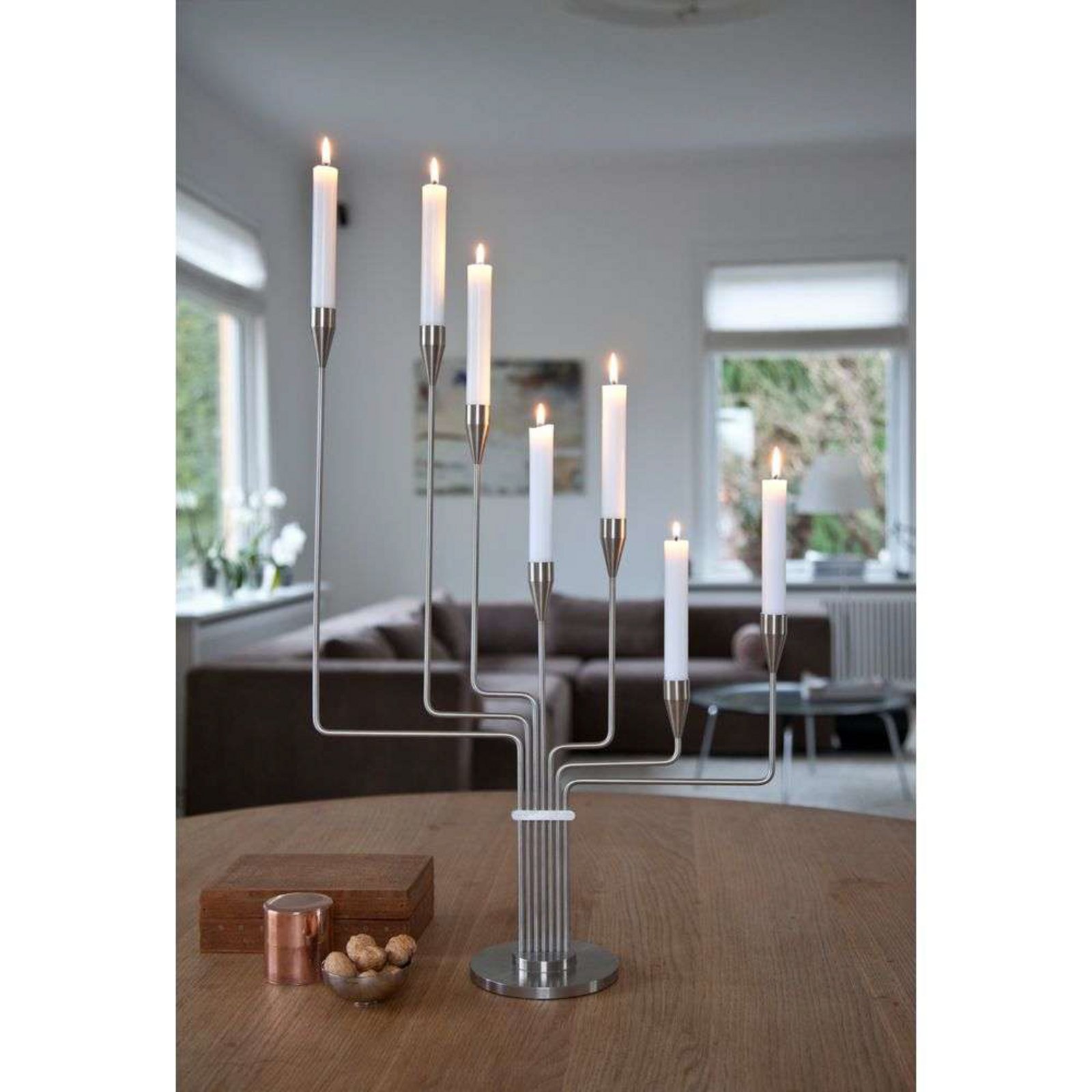 Karlsvognen Suporte de Velas H63 Stainless Steel - Piet Hein