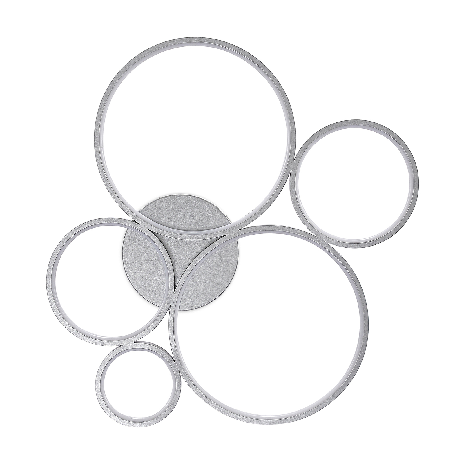 Lindby Jorven LED ceiling lamp, 5 circles dimmable