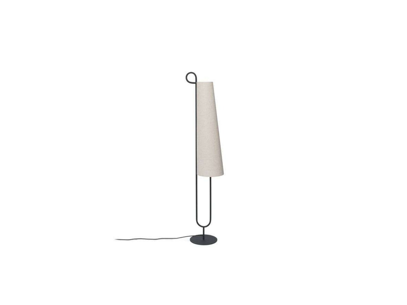 Ancora Floor Lamp Black/Natural - Ferm Living