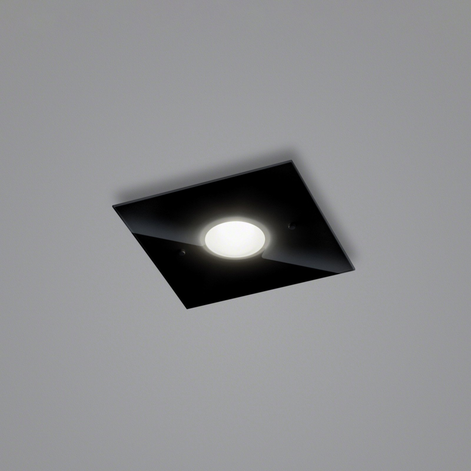 Helestra Nomi plafonieră LED 23x23cm dim negru