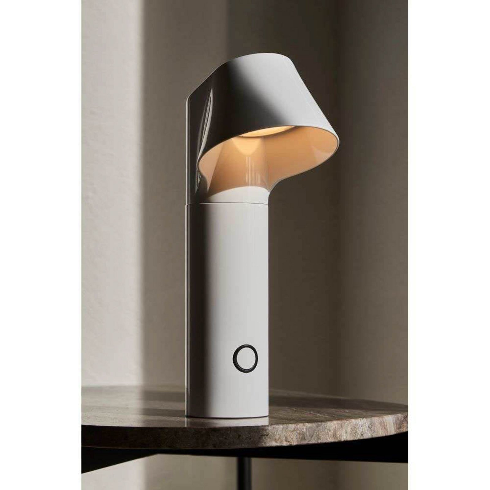 Willow Portable Table Lamp Just White - Loom Design