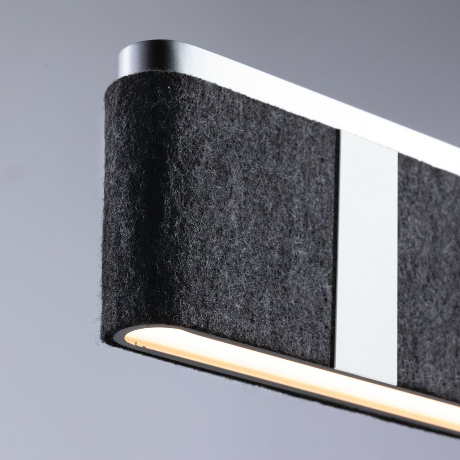 Paulmann Smart LED-Hängelampe Jagun, anthrazit, 100 cm, Filz