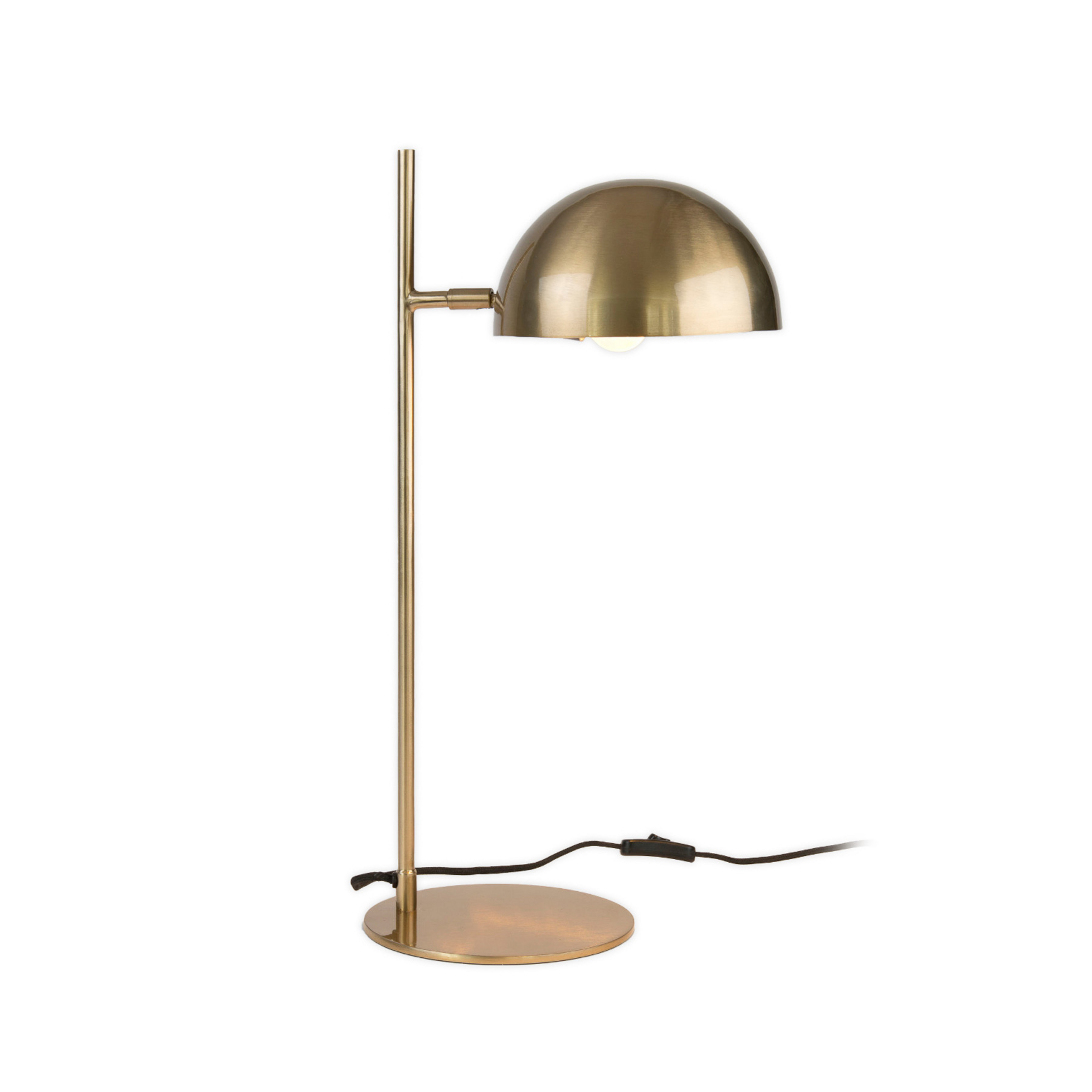 Lampe à poser Miro, doré, hauteur 58 cm, fer/laiton