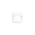 Ideal Lux Candeeiro de parede exterior LED Dedra, branco, 10 x 10 cm