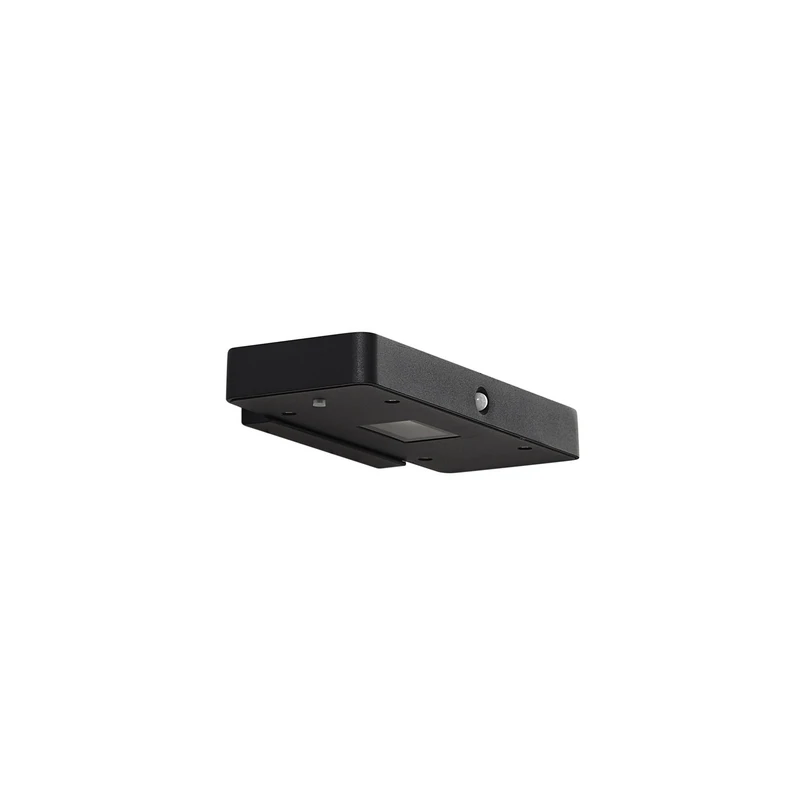 Lucande – Tavon Square LED Solarzelle Wandleuchte Dim. w/Sensor Schwarz