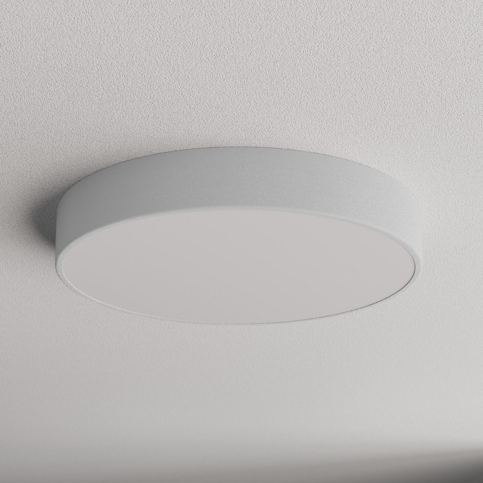 Deckenlampe Cleo 500, grau, Sensor, IP54, Ø 50 cm, Metall