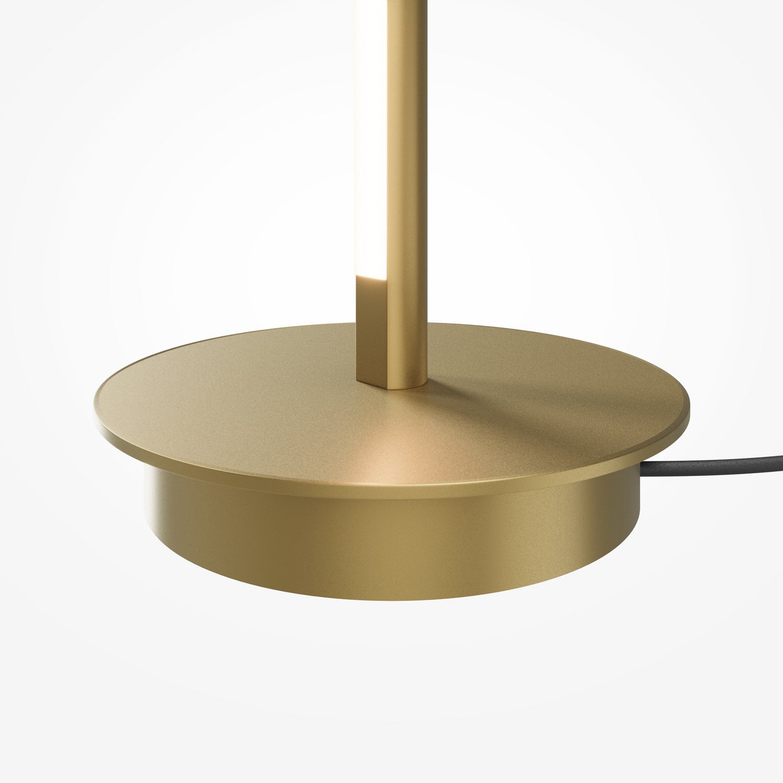 Piantana LED Maytoni Thin, ottone, alluminio, altezza 155 cm, dimmerabile