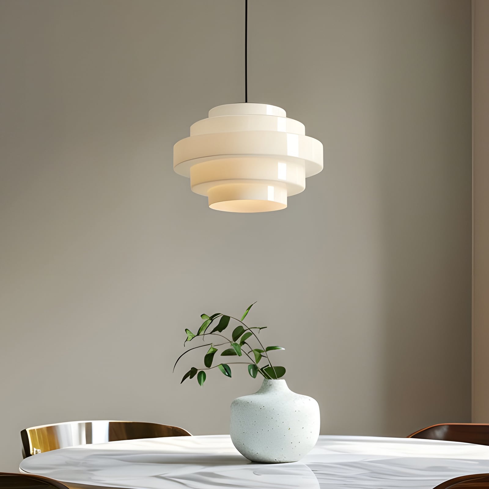 Suspension Filo, blanche, Ø 28 cm, verre - ALDEX