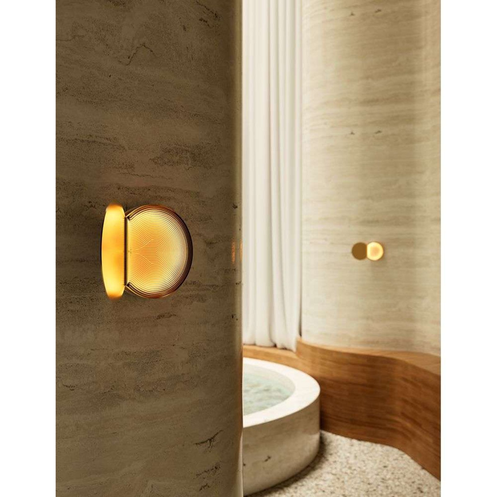 Poudrier Wall Lamp Brass - DCW