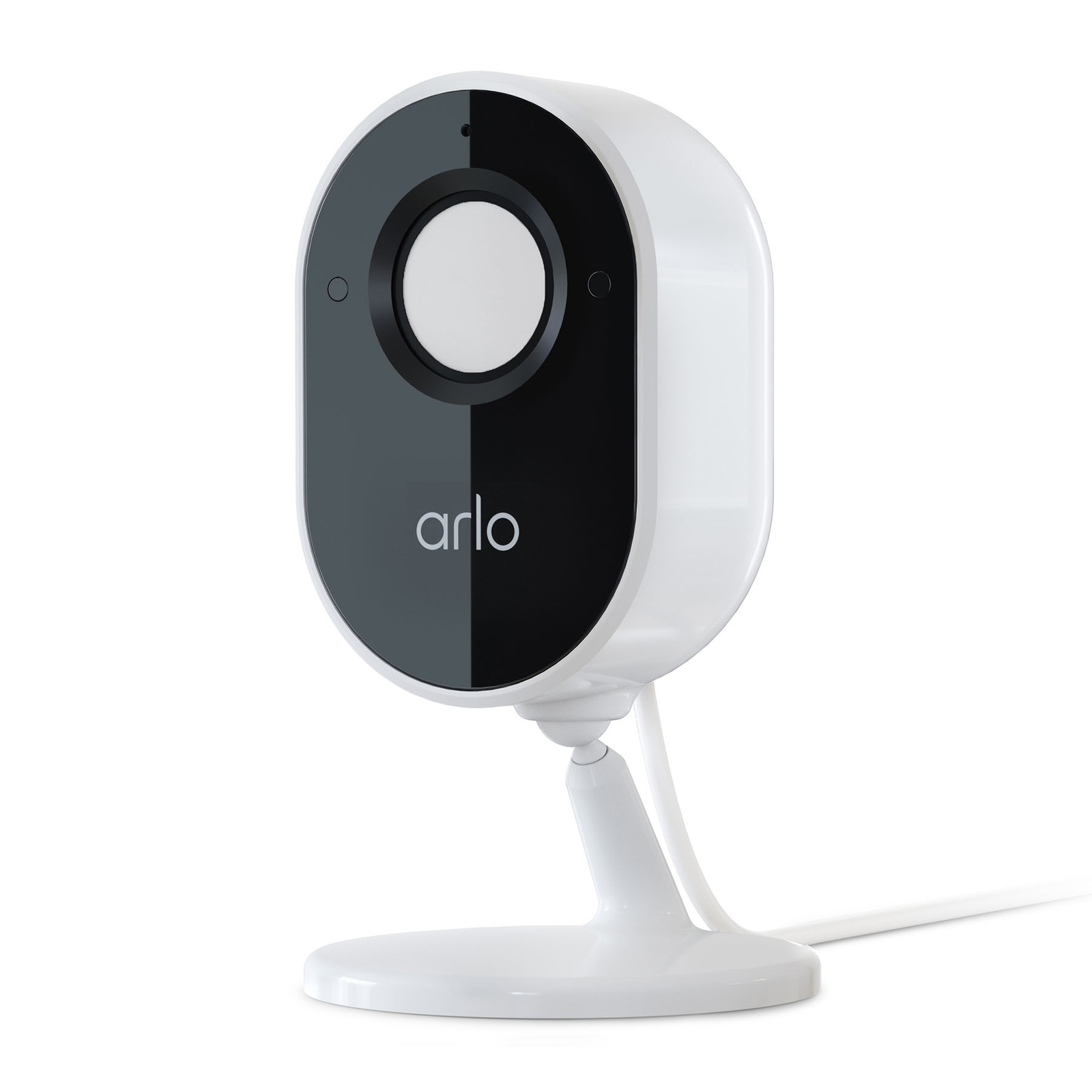 Arlo Essential Indoor caméra surveillance, blanc