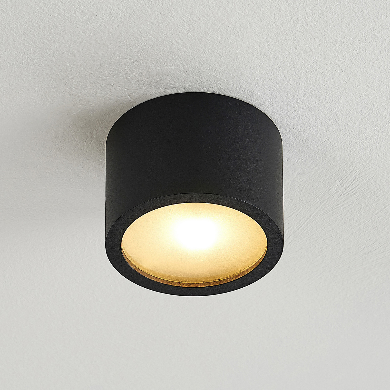Arcchio downlight Nieva G9 negru rotund Ø 10cm metal - Hol - Modern - negru (RAL 9004) - Aluminiu