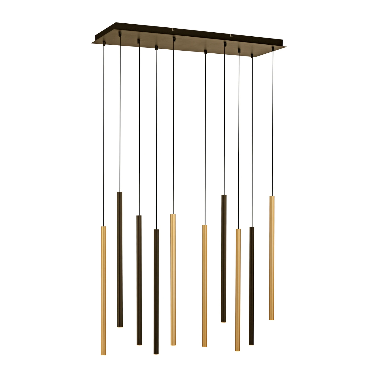 Flute LED κρεμαστό φωτιστικό, ρυθμιζόμενο, 10 φώτα