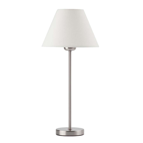 Elegant bordslampa Nidia, beige