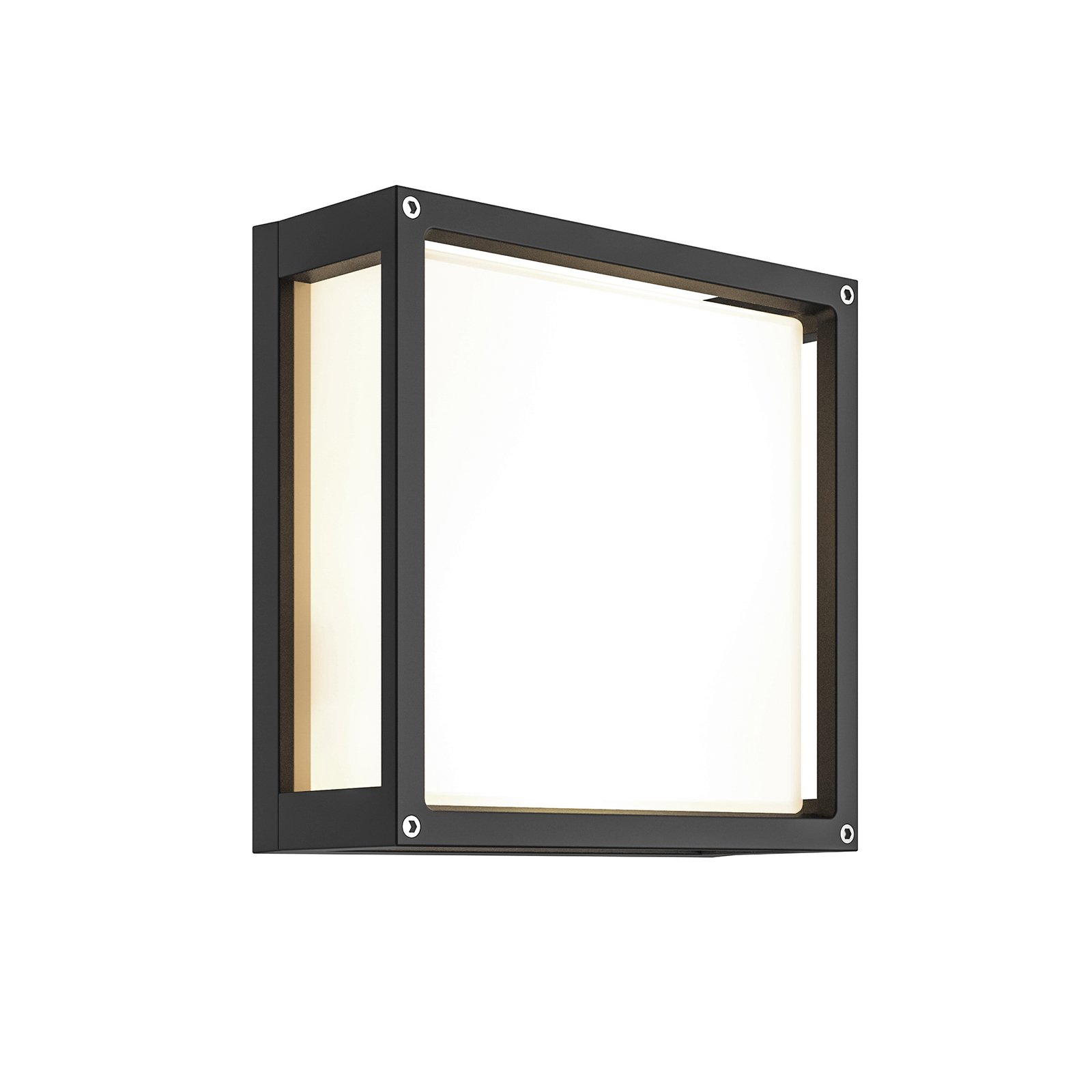 Aurelien Square Aplique Exterior IP54 Dark Grey - Lucande