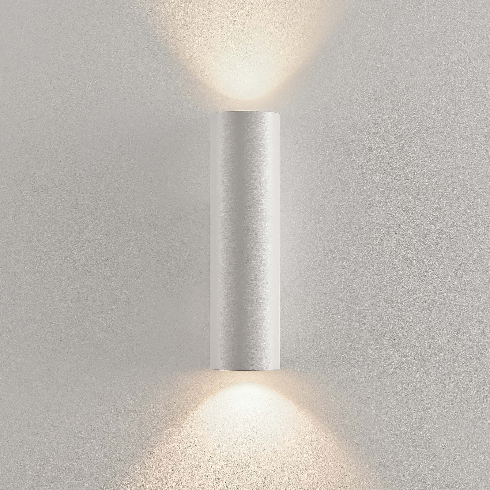 Arcchio wall light Brinja, 2-bulb, white, round, GU10