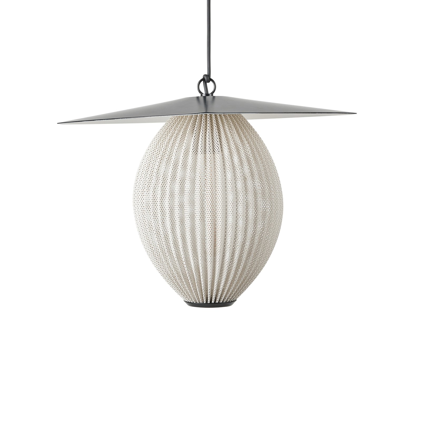 Satellite Utendørs Pendel Ø27 Cream White/Black - GUBI