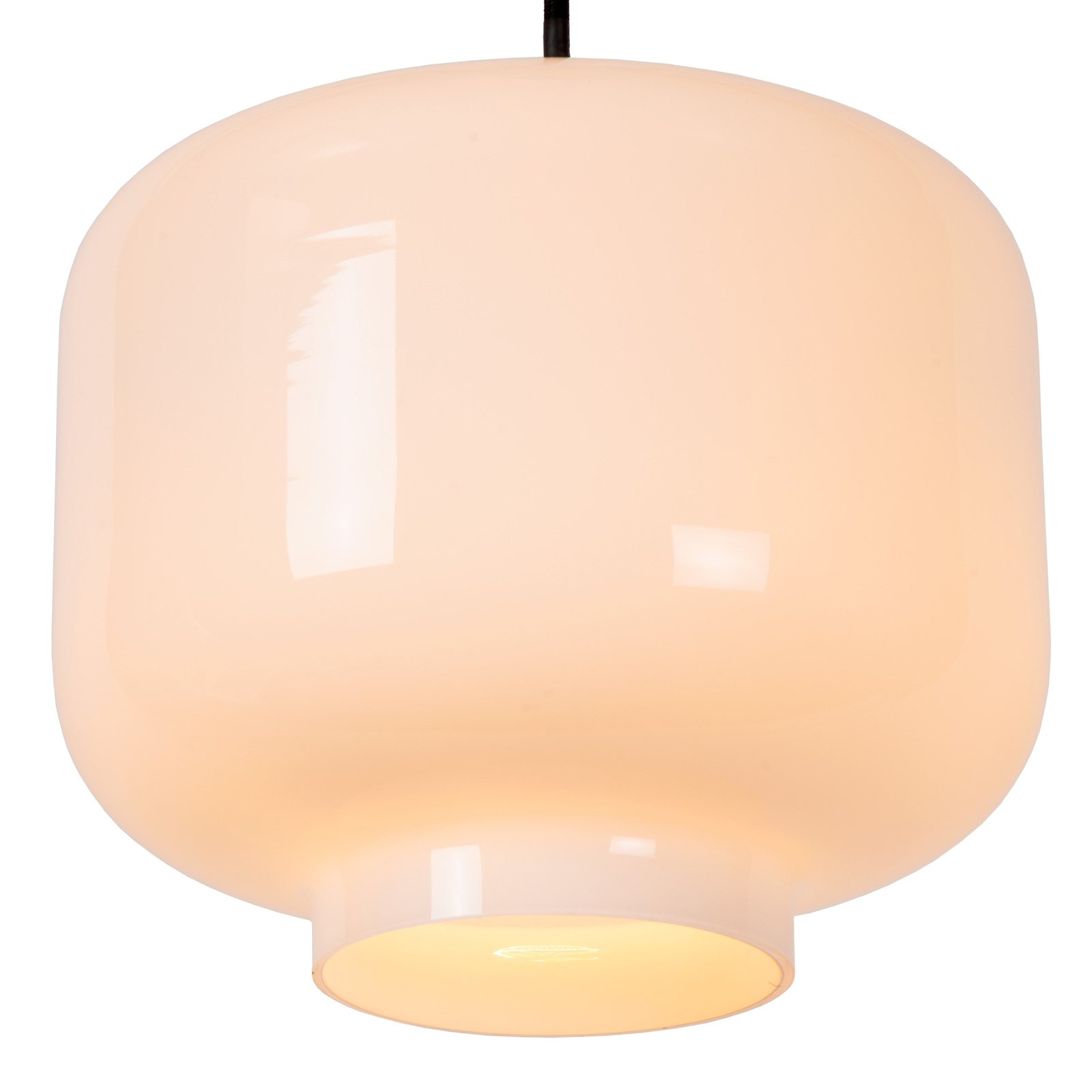 Suspension Medine, opale, Ø 25 cm, verre, 1 lampe