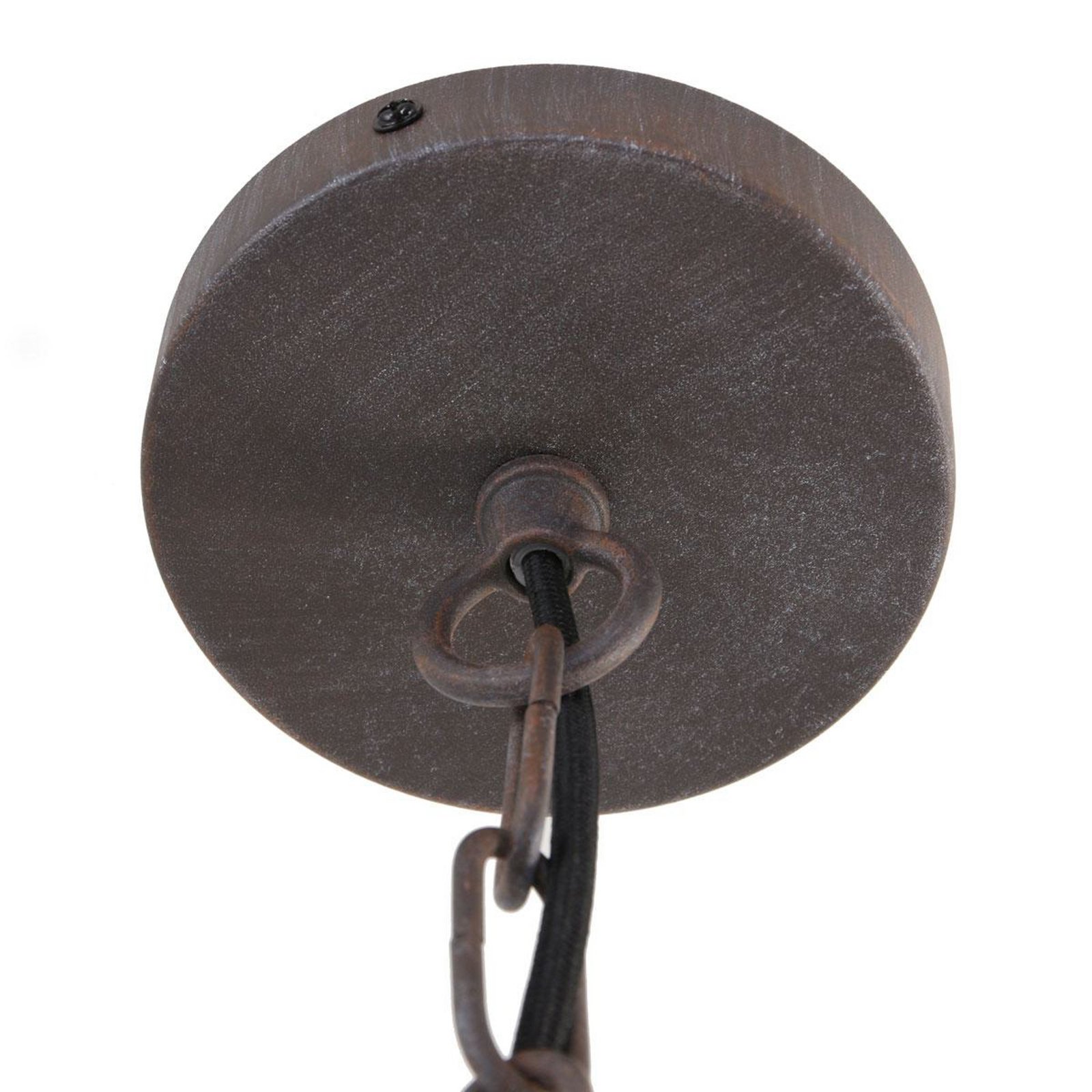 Hängeleuchte Ebbe, braun, Metall, Glas, E27