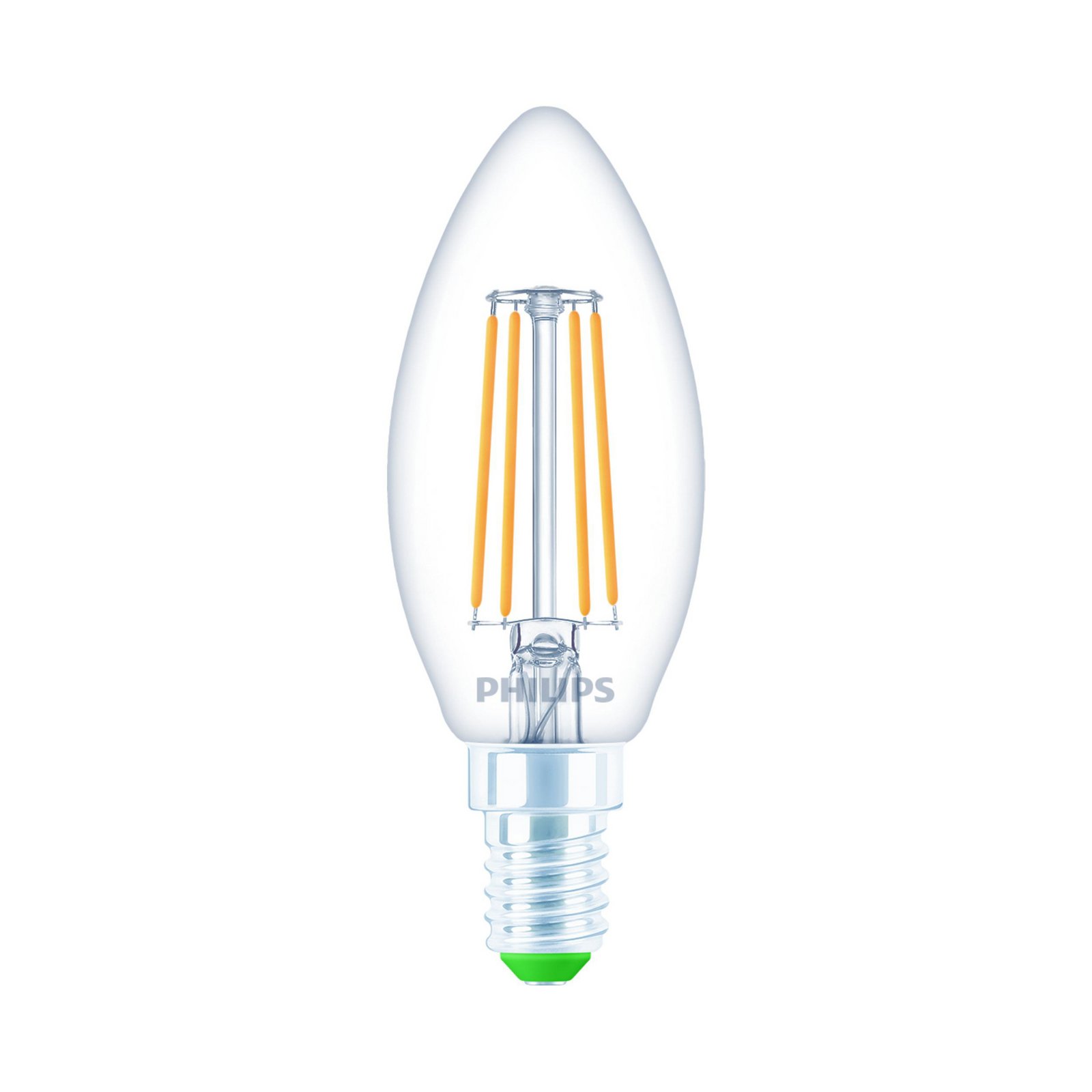 Philips LED-pære E14 B35 2,3W 485lm 2700K filament 3-pak