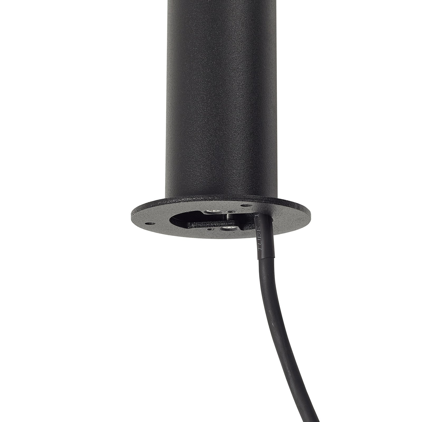 Lindby LED path light Luzian, height 120cm, black, ground spike