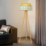 Lampadaire Hampton Boho ornement vert/jute