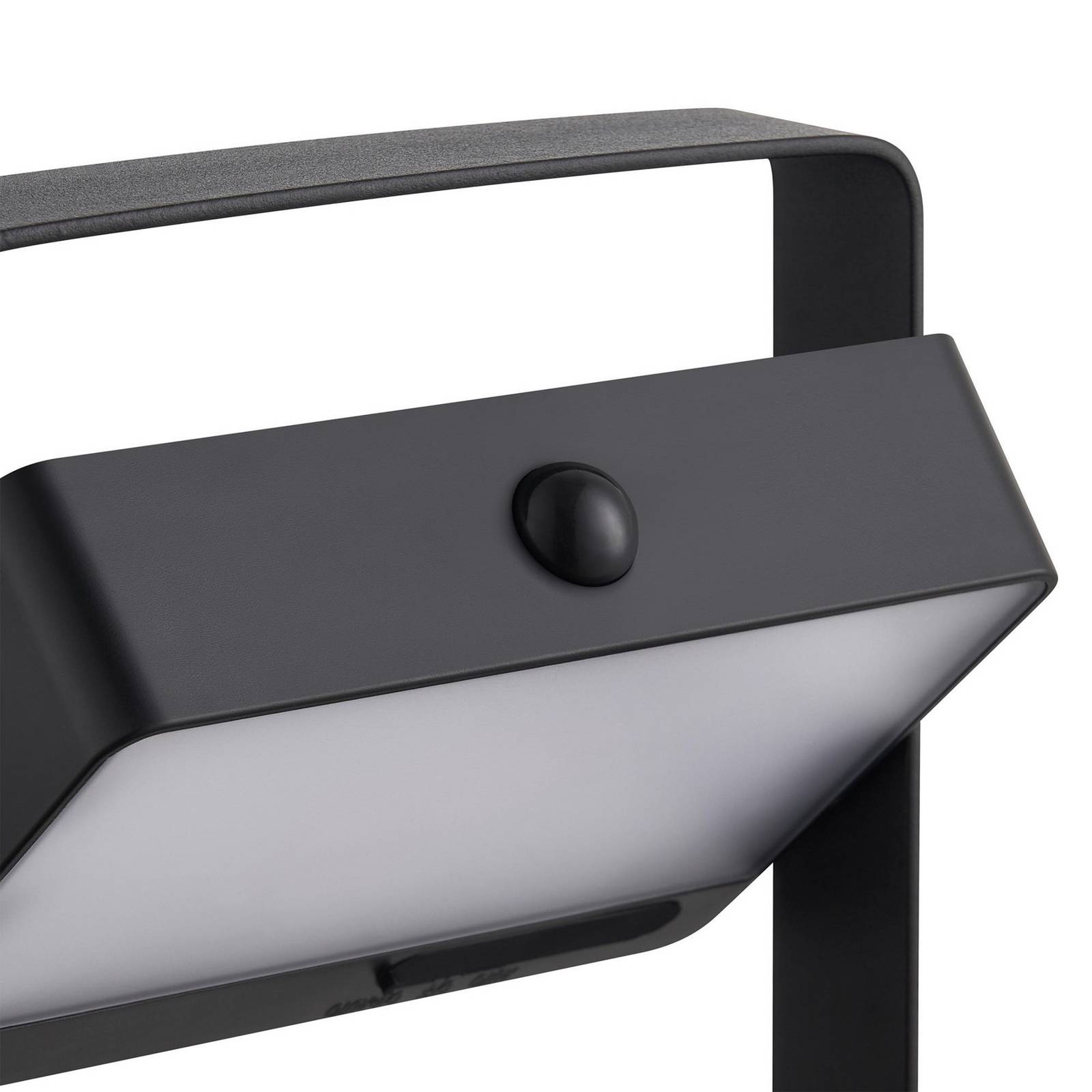 Słupek oświetleniowy LED Saulio, czarny, aluminium, IP44