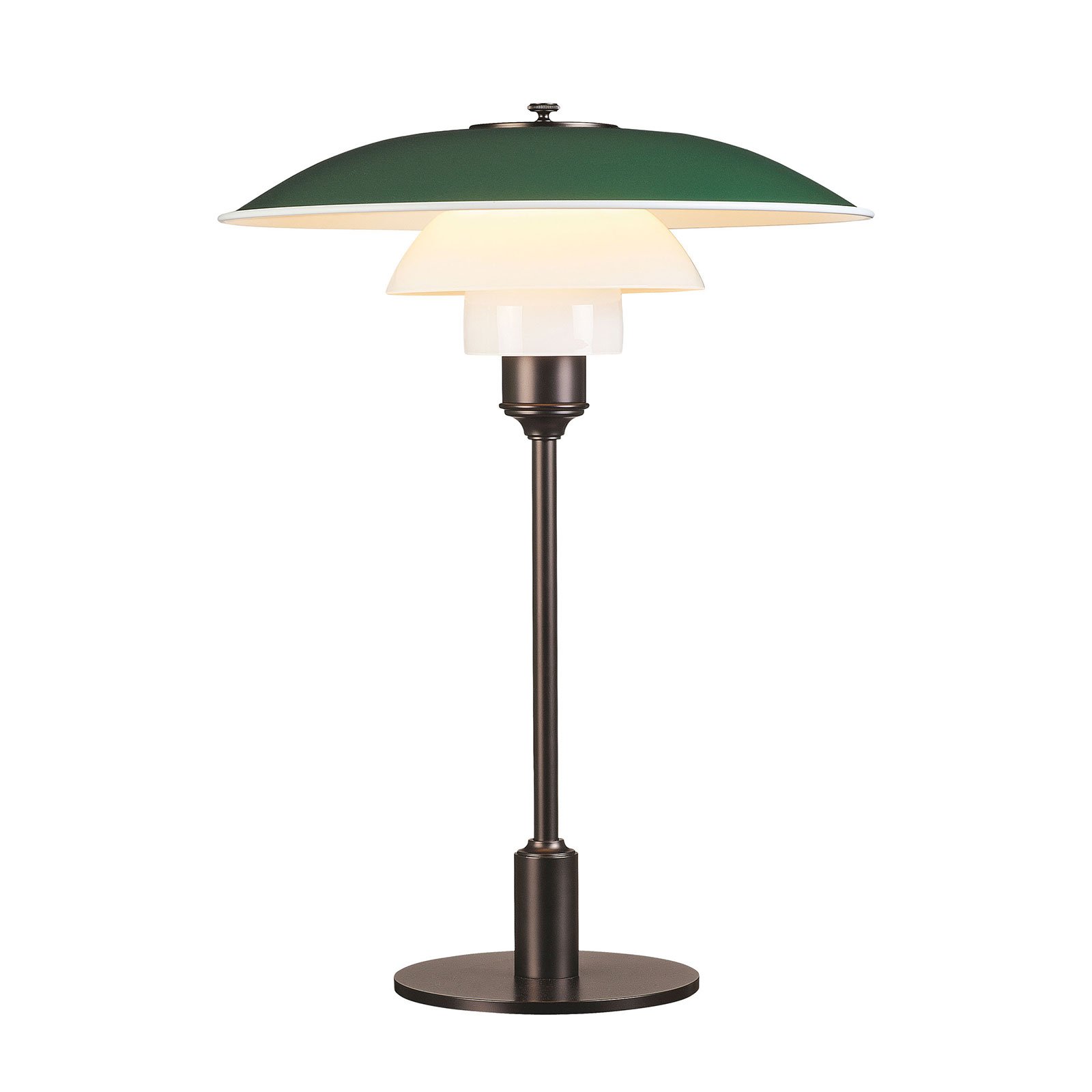 Louis Poulsen PH 3 1/2-2 1/2 stolna svjetiljka smeđa/zelena
