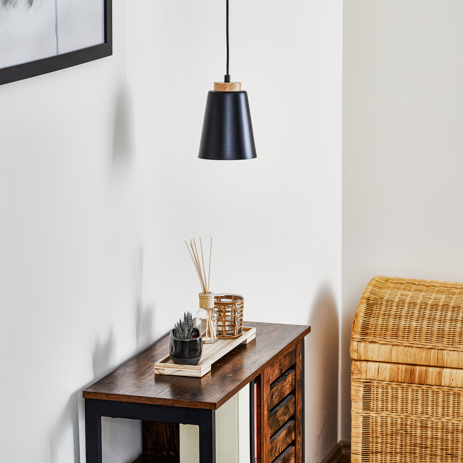 Suspension Bolero 1, à 1 lampe, noire Luminaire.fr