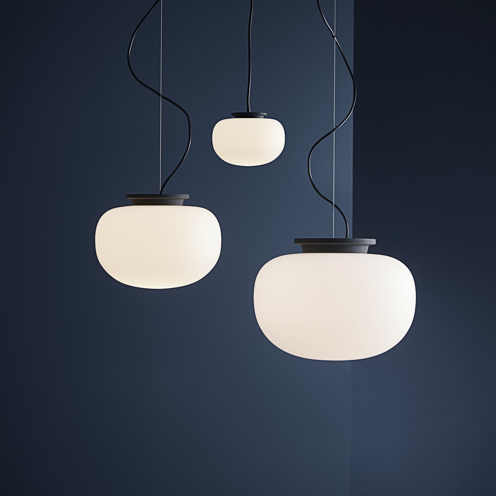 Supernate Hanglamp Ø38 Opaal White/Black - Frandsen