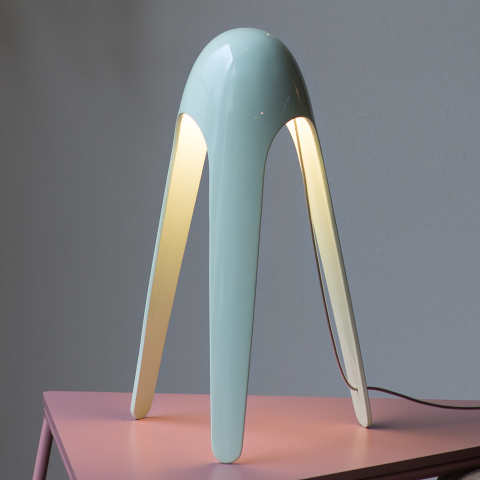 "Martinelli Luce Cyborg" LED stalinė lempa, mėlyna