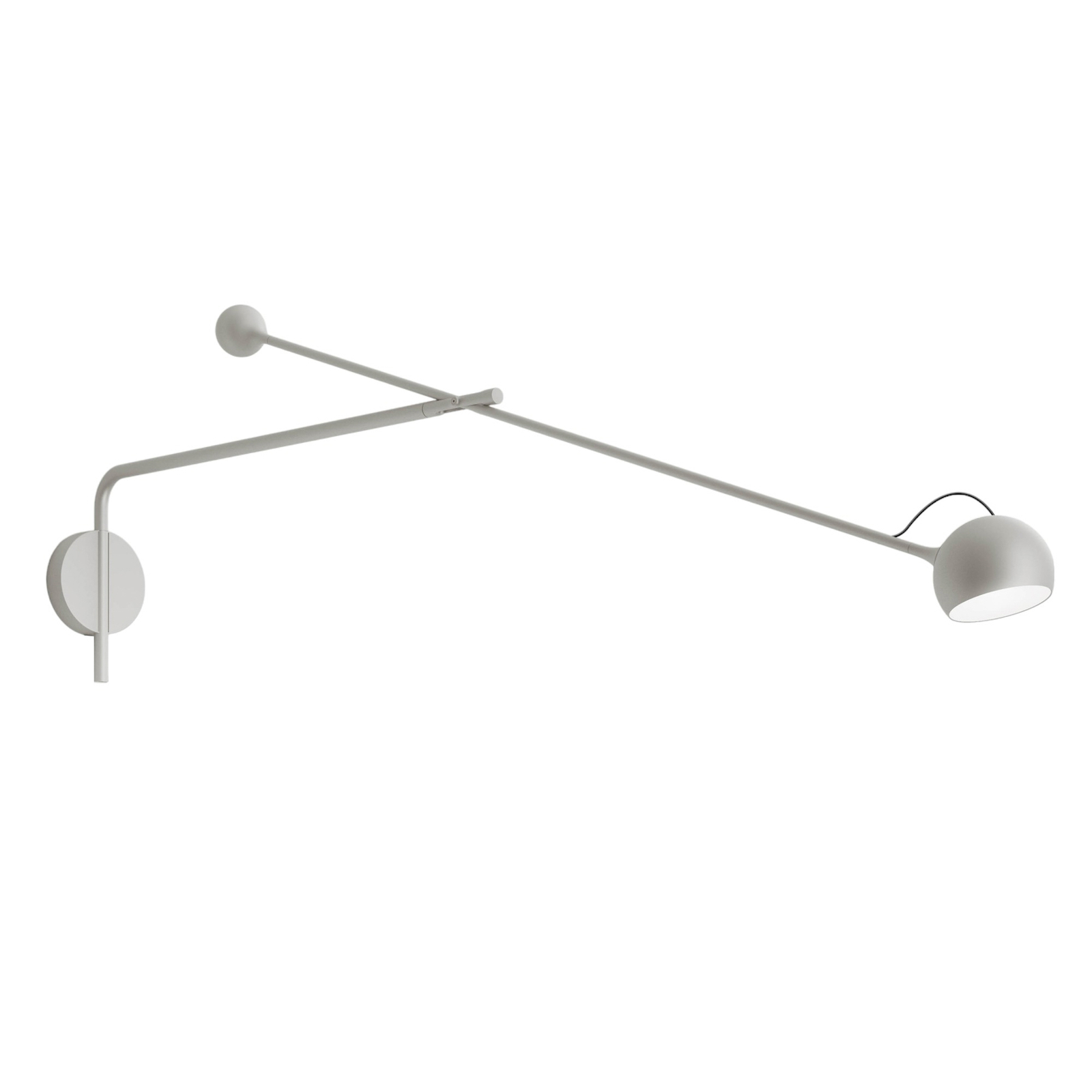 Artemide Ixa L LED-væglampe justerbar, hvidlig grå