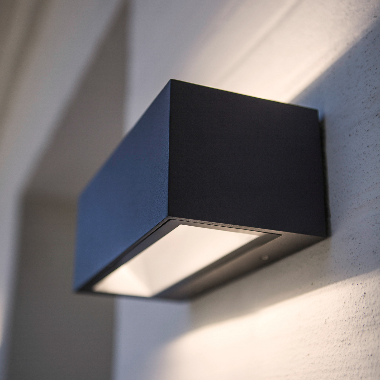Aplique LED exterior Gemini 22cm 3.000K antracita