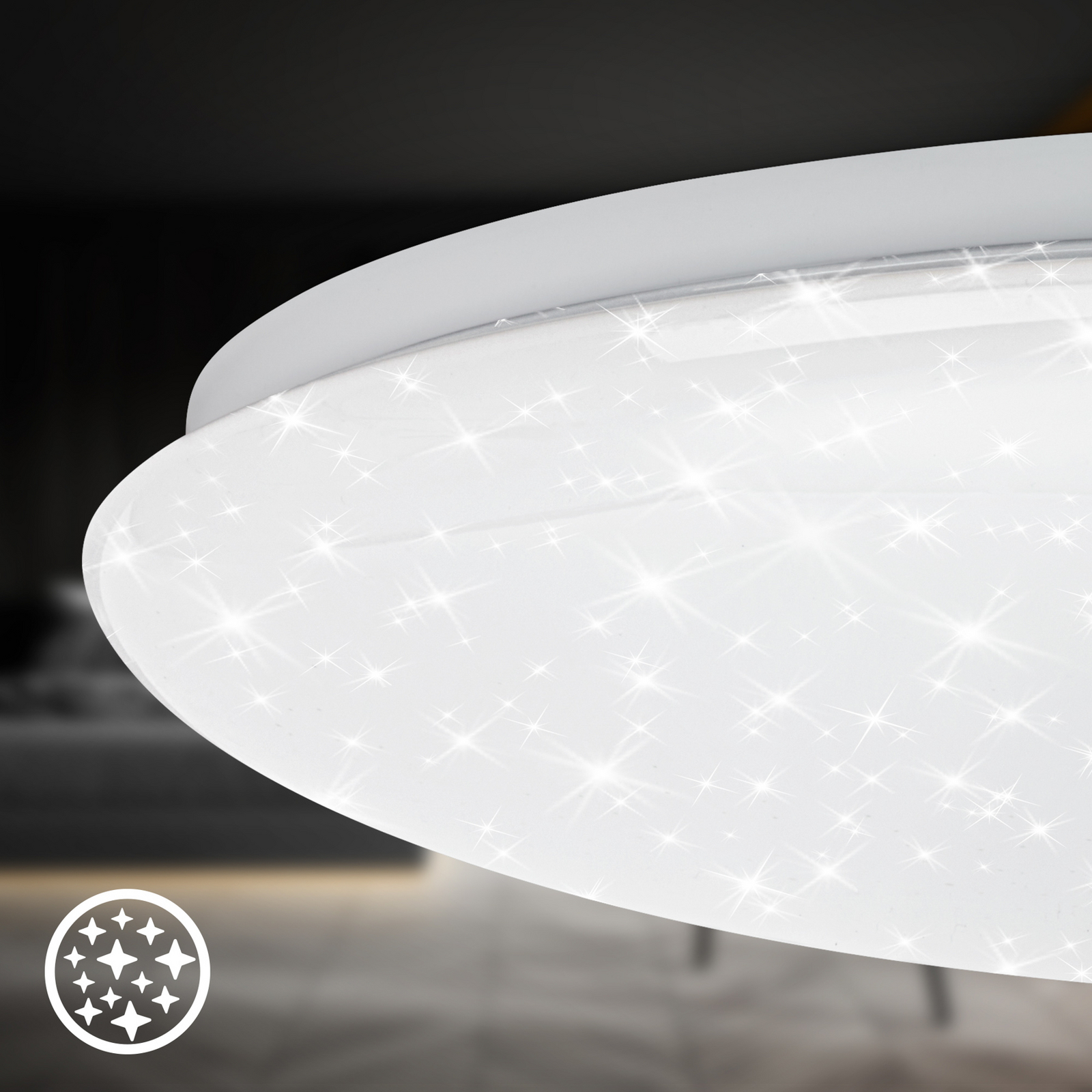 Lampa sufitowa LED Lumenia, Ø 38 cm, 25 W, gwieździste niebo Lampa sufitowa LED Lumenia, Ø 38 cm, 25 W, gwieździste niebo