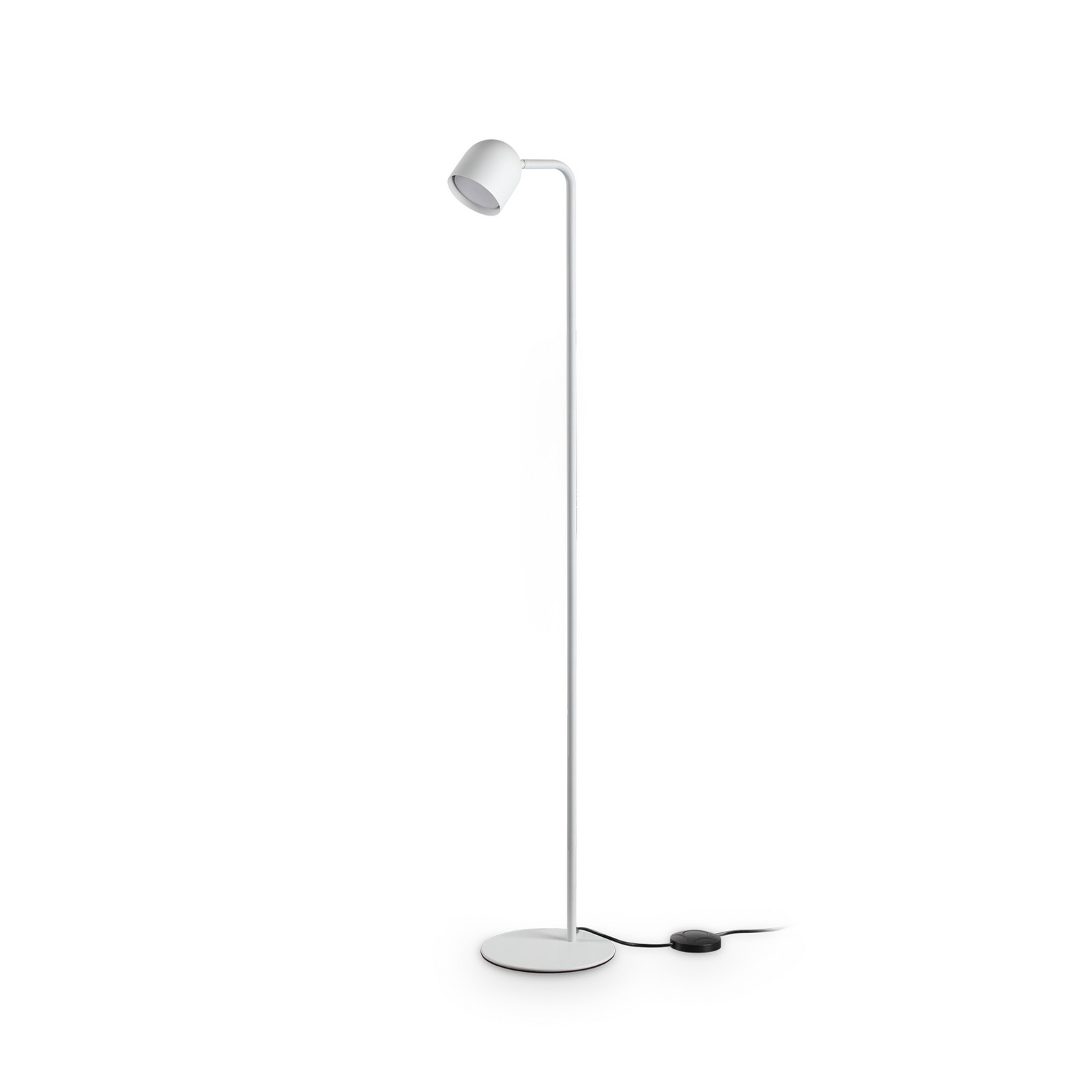 Lampadar IDEAL LUX Dodo albă înălțime 118 cm metal dimabil - Camera de zi / sufragerie - Modern