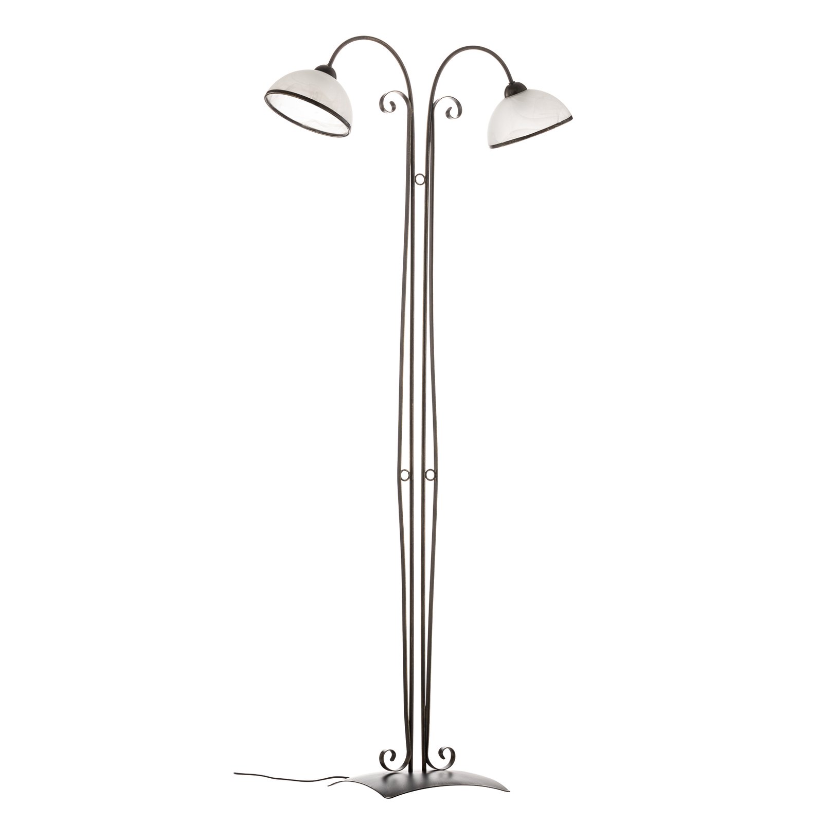 Antica floor lamp in country house style, 2-bulb