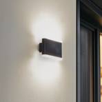 Lindby Smart LED kültéri fali lámpa Elvi, CCT, RGB, Tuya, IP54