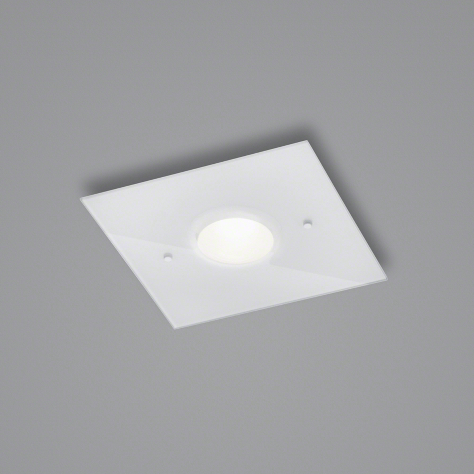 Candeeiro de teto LED Helestra Nomi 23x23cm branco escuro