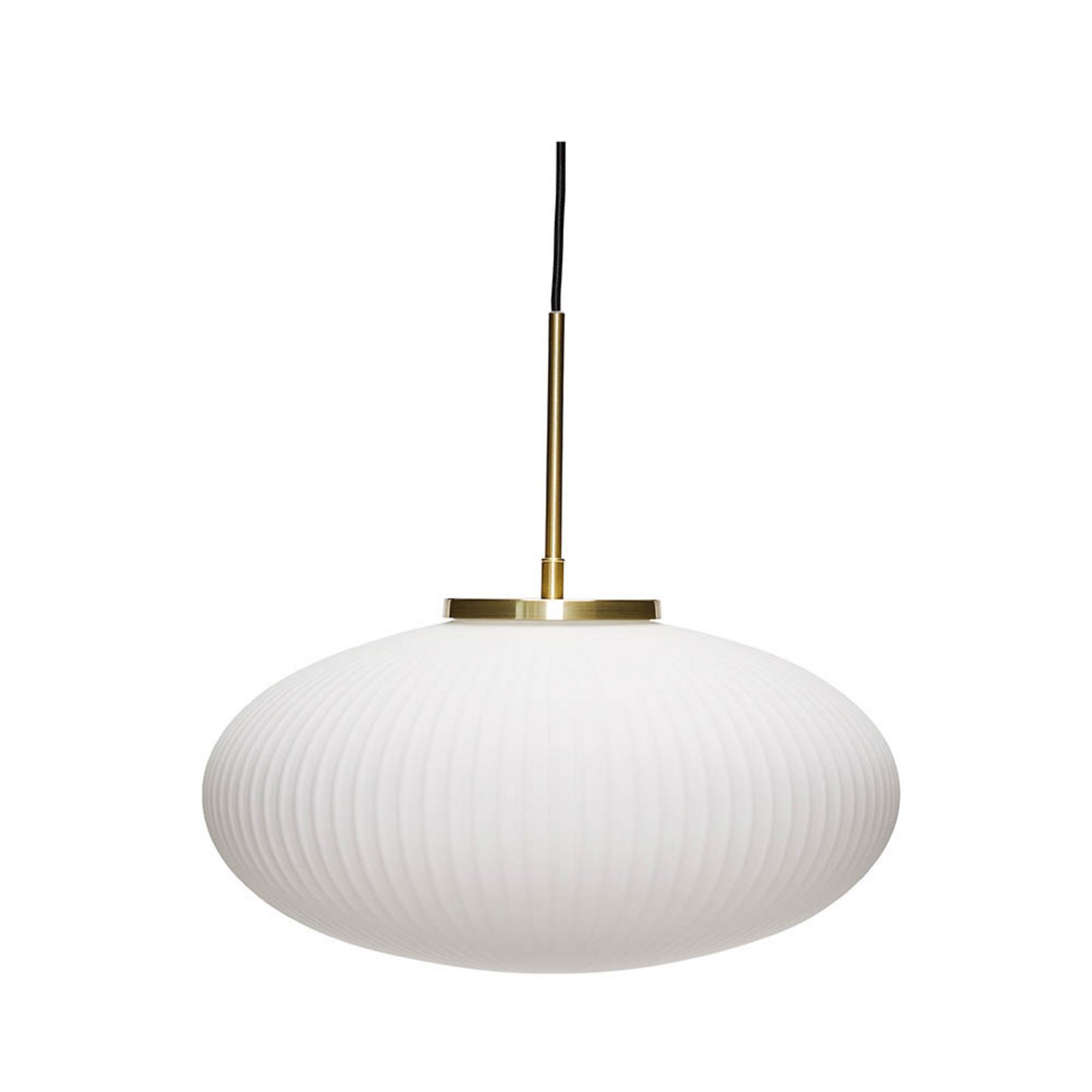 Serene Lampada a Sospensione Ellipse Bianco - Hübsch