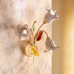 aplique de parede Flora de 3 luzes em estilo florentino