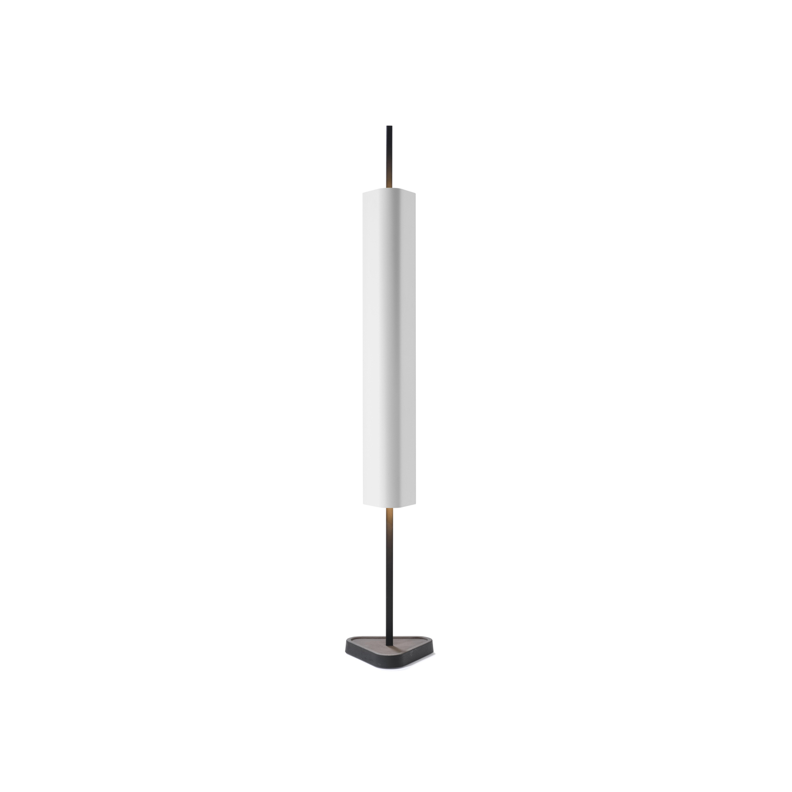 Lampă de masă FLOS Emi LED, albă, înălțime 114 cm, cu variator de