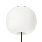 kdln ceiling lamp Kushi XL, black/white, Ø 43 cm, glass