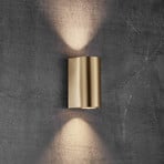 Canto Maxi 2 outdoor wall light, brass